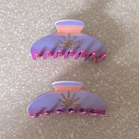 2 DAE Violet Hour Ombre Hair Clips - Picture 1 of 1